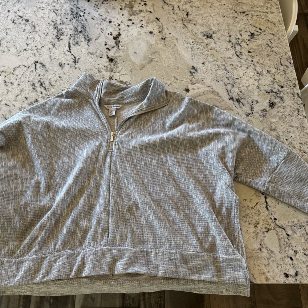 Tommy bahama oversized quarter zip
